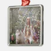 Queen Guinevere's Maying (by John Collier) Metalen Ornament (Links)