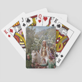 Queen Guinevere's Maying (by John Collier) Pokerkaarten