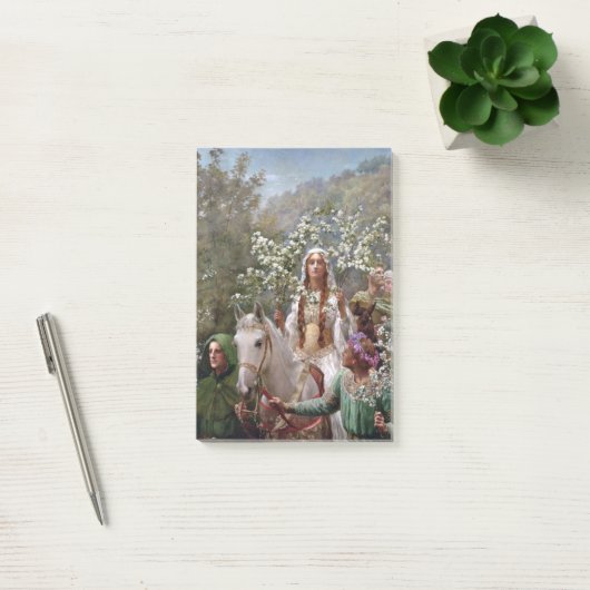 Queen Guinevere's Maying (by John Collier) Post-it® Notes (Kantoor)