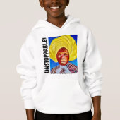 Queen Harriet Tubman Kinder Unstopp Blu Unisx Hood (Voorkant)