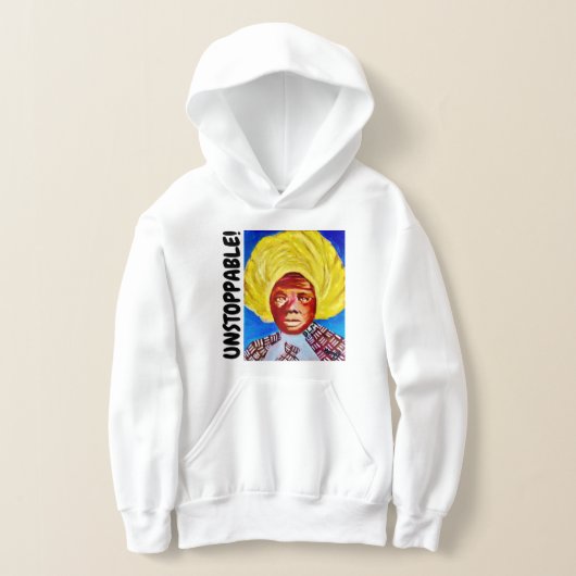 Queen Harriet Tubman Kinder Unstopp Blu Unisx Hood (Laagn)