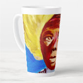 Queen Harriet Tubman Latte Ceramic Cup Latte Mok (Linkerhoek)