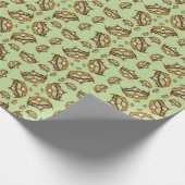 Queen Hearts Gold Crown Tiara patrooncadeau Cadeaupapier (Hoek)