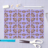 Queen Hearts Gold Crowns Tiaras periwinkle tissue Tissuepapier (Craft)