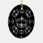 Queen Hearts Silver Crowns Tiaras zwart ornament (Rechts)