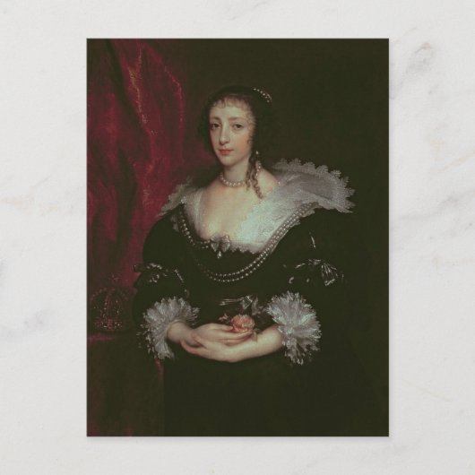 Queen Henrietta Maria Briefkaart (Voorkant)
