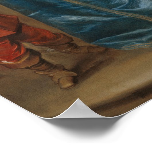 Queen Henrietta Maria met Sir Jeffrey Hudson Poster (Hoek)