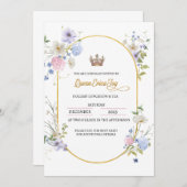 Queen Holiday Luncheon Uitnodiging (Voorkant / Achterkant)