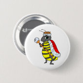 Queen Honeybee Diva Cartoon Ronde Button 5,7 Cm (Voorkant /achterkant)