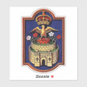 Queen Jane Seymour Royal Badge Phoenix Sticker (Vel)