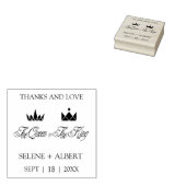 Queen & King Royal Crowns for Weddding Rubberstempel (Gestempeld)