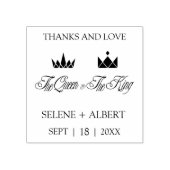 Queen & King Royal Crowns for Weddding Rubberstempel (Afrduk)