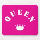 QUEEN Kroon Script Grafisch Moderne Koninklijke Ui Muismat (Voorkant)