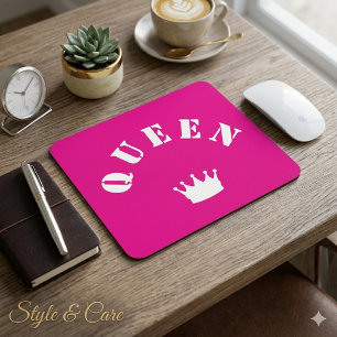 QUEEN Kroon Script Grafisch Moderne Koninklijke Ui Muismat