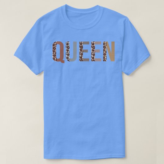 Queen Leopard Print mam Cute Moederdag Funny Gra T-shirt (Design voorkant)