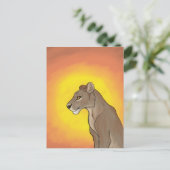 Queen Lioness Briefkaart (Staand voorkant)