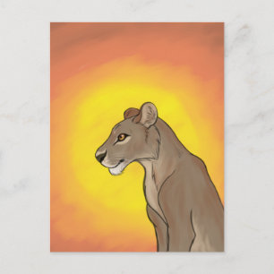Queen Lioness Briefkaart
