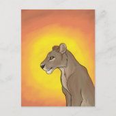 Queen Lioness Briefkaart (Voorkant)