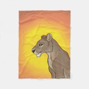 Queen Lioness Fleece Deken
