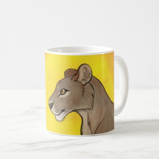 Queen Lioness Koffiemok (Voorkant rechts)