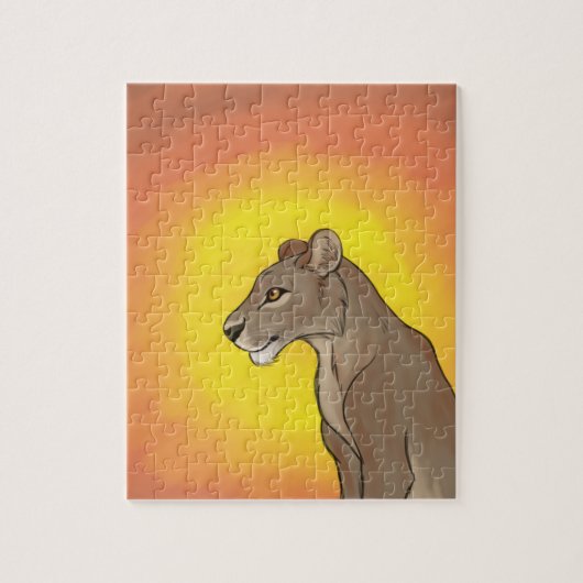 Queen Lioness Legpuzzel (Verticaal)