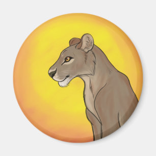 Queen Lioness Magneet