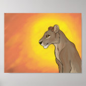 Queen Lioness Poster (Voorkant)