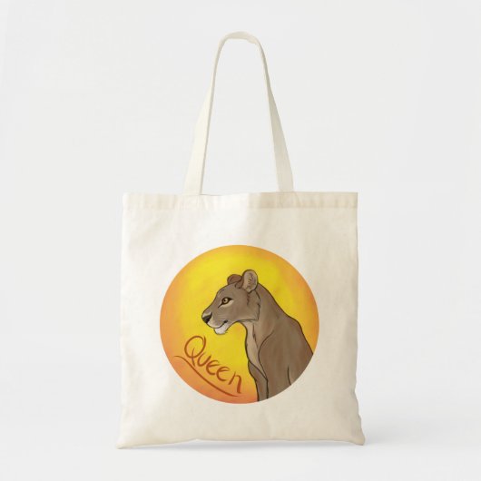 Queen Lioness Tote Bag (Voorkant)