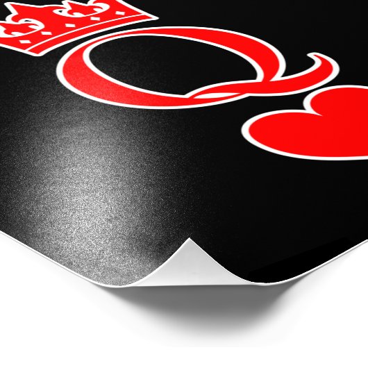 Queen Love Valentijn Romantic Valentijnsdag Coupl Foto Afdruk (Hoek)