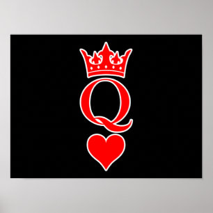 Queen Love Valentijn Romantic Valentijnsdag Coupl Poster