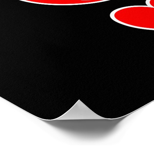 Queen Love Valentijn Romantic Valentijnsdag Coupl Poster (Hoek)