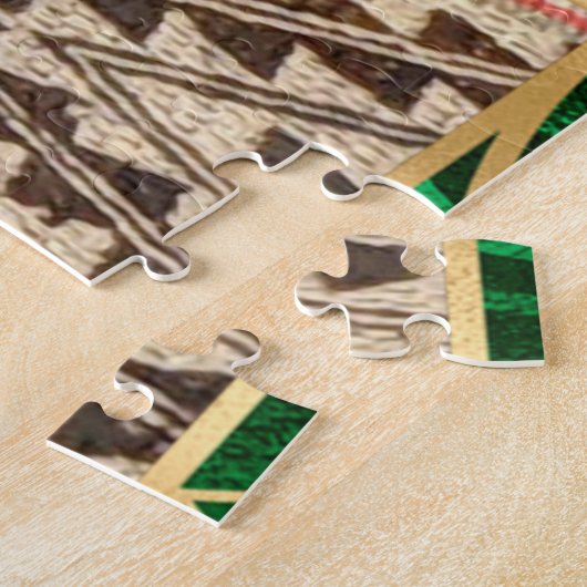 Queen Luna Bengal Cat als Art Deco Legpuzzel (Zijkant)