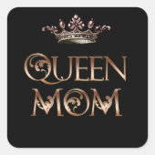 Queen Ma Vierkante Sticker (Voorkant)