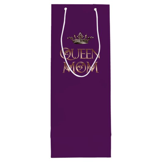 Queen Ma Wijn Cadeautas (Achterkant)