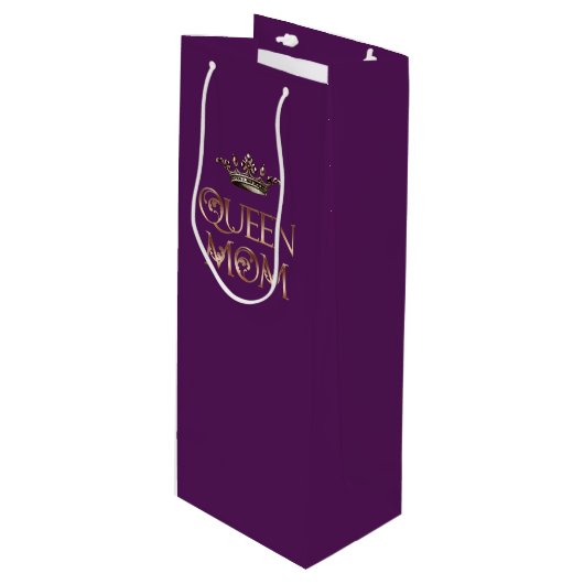 Queen Ma Wijn Cadeautas (Voorkant Gekanteld)