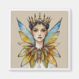 Queen Maeve - Fairy Waterverf Painting Magneet