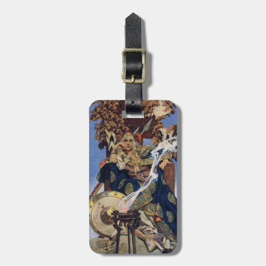 Queen Maeve Warrior Princess Fantasy Art Bagagelabel (Voorkant verticaal)