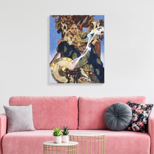 Queen Maeve Warrior Princess Fantasy Art Canvas Afdruk (Insitu (Woonkamer))