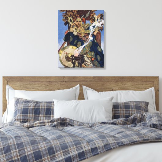 Queen Maeve Warrior Princess Fantasy Art Canvas Afdruk (Insitu (Slaapkamer))
