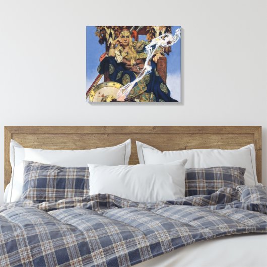 Queen Maeve Warrior Princess Fantasy Art Canvas Afdruk (Insitu (Slaapkamer))