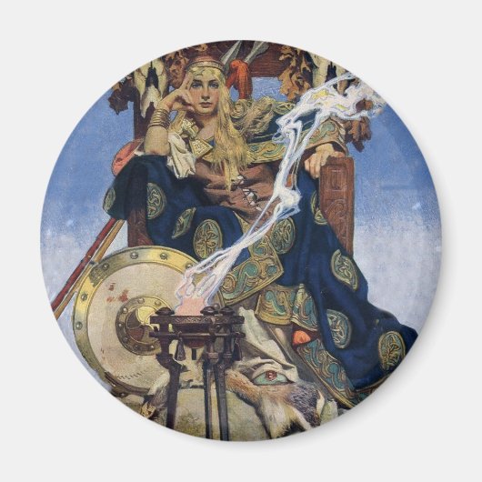 Queen Maeve Warrior Princess Fantasy Art Magneet (Voorkant)