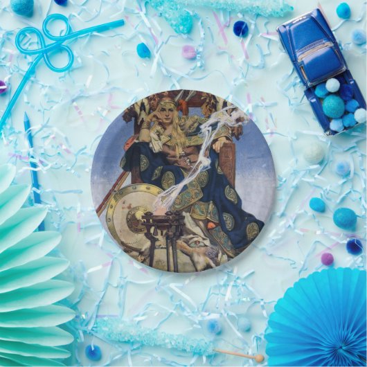 Queen Maeve Warrior Princess Fantasy Art Papieren Bordje (Feest)