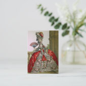 Queen Marie Antoinette ~ Visitekaartje groot (Staand voorkant)