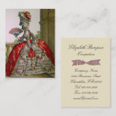 Queen Marie Antoinette ~ Visitekaartje groot (Voorkant / Achterkant)