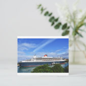 Queen Mary 2 Cruise Ship Briefkaart (Staand voorkant)