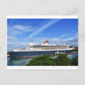 Queen Mary 2 Cruise Ship Briefkaart (Voorkant)
