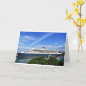 Queen Mary 2 Cruise Ship Kaart (Gele Bloem)