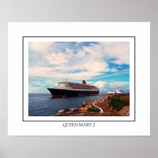 Queen Mary 2 Cruise Ship Poster (Voorkant)