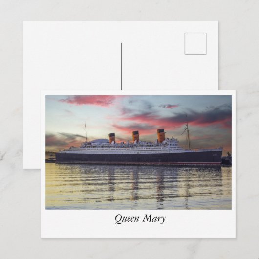 Queen Mary: een historische schat in Long Beach Briefkaart (Voorkant / Achterkant)