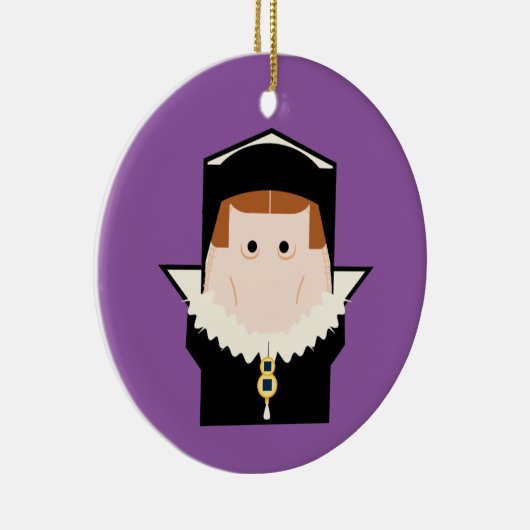 Queen Mary I Keramisch Ornament (Rechts)